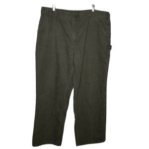 Carhartt 40x30 Men’s Dungaree Fit Duck Canvas Work Pants B11 MOS Green Carpenter